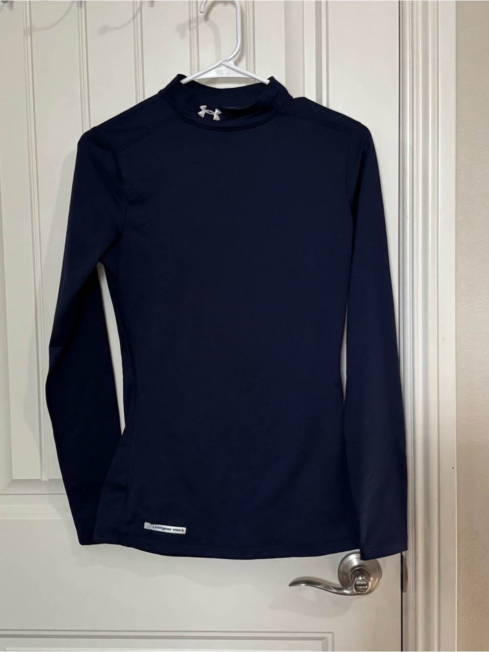 Under Armour Navy ColdGear Mock Long Sleeve Top